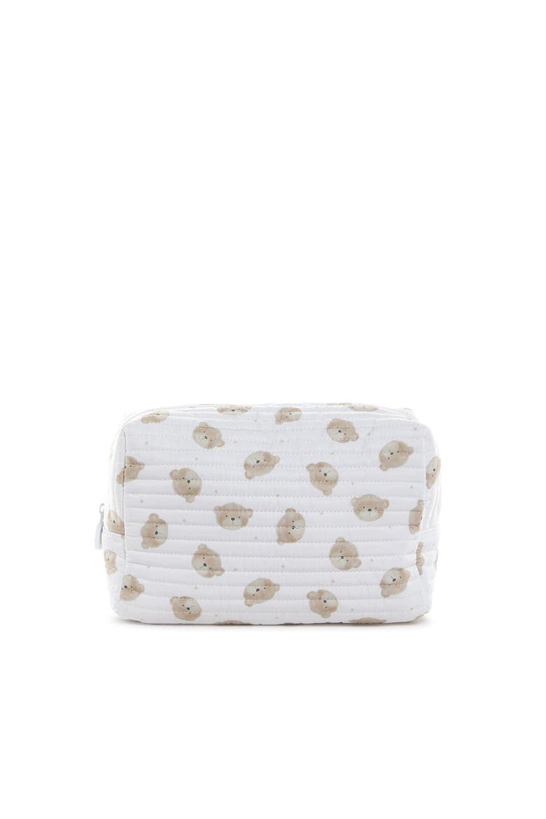 Quilted Teddy Bear Everyday, Main, color, White