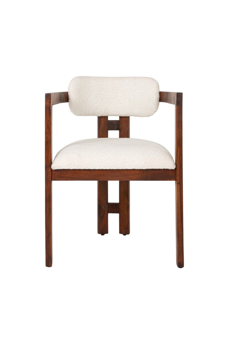 Dining Chair with Upholstered Seat, Alternate, color, Natural