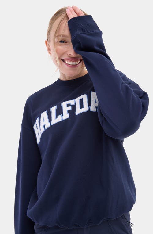 Halfdays Cotton Graphic Sweatshirt In Blue