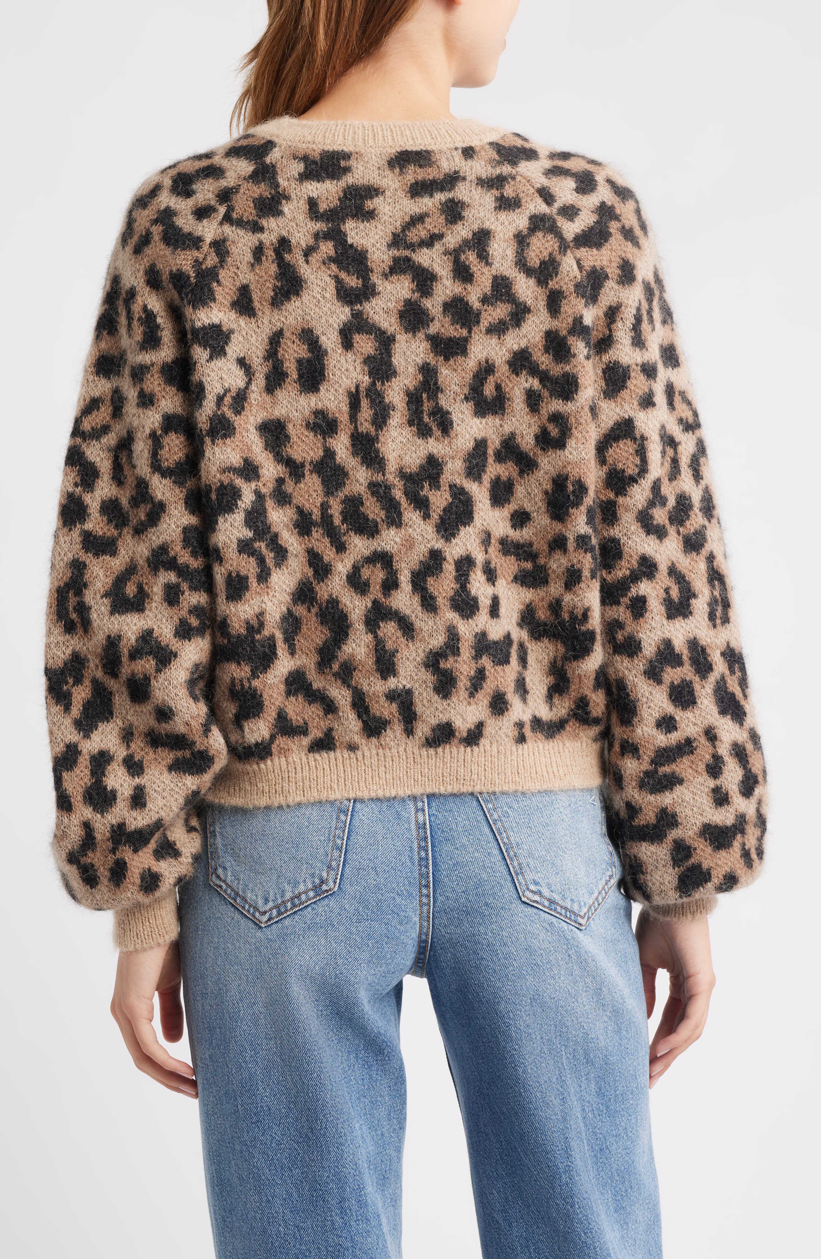 THE GREAT. The Windsor Leopard Cardigan (Women) | Nordstrom