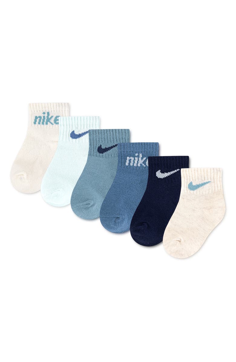 Nike Everyone From Day One 6-Pack Socks, Main, color, Glacier Blue