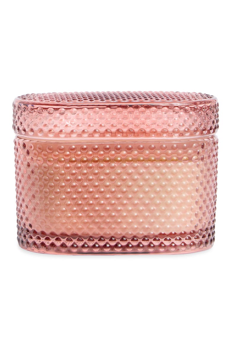 Sandalwood Rectangular Studded Candle, Main, color, BOHEMIAN ROUGE
