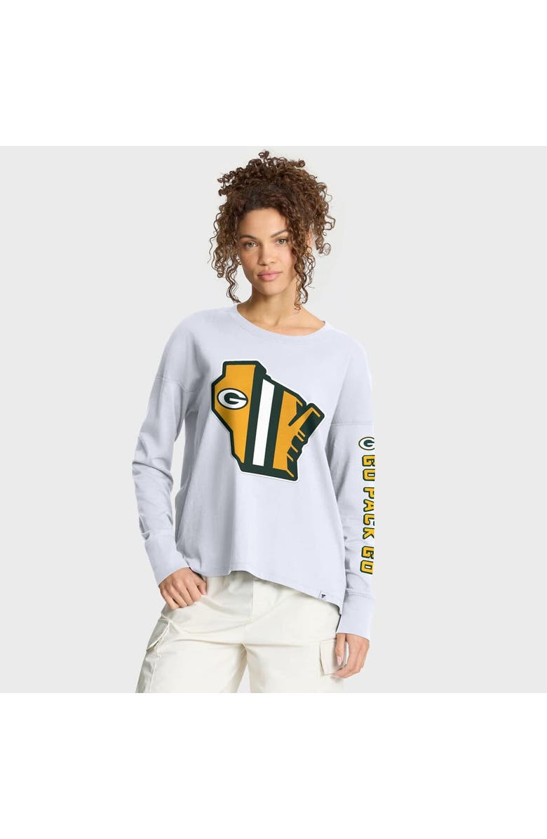 FANATICS Women's Fanatics White Green Bay Packers Hometown Legacy Long Sleeve T-Shirt, Main, color, White
