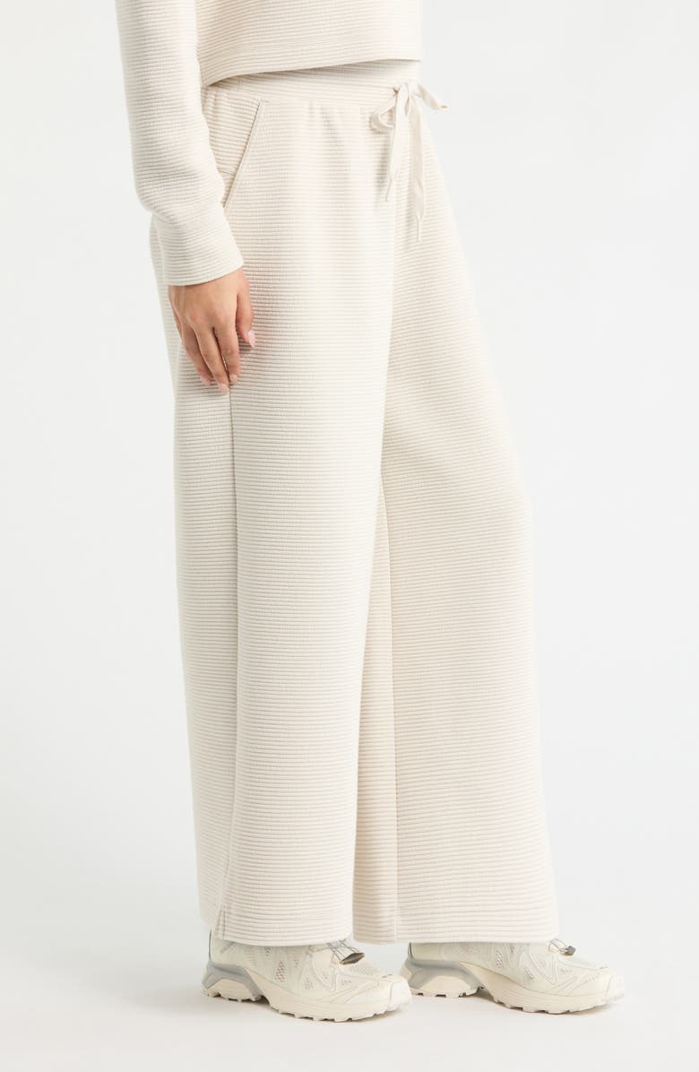 Zella Ottoman Wide Leg Drawstring Pants, Alternate, color, Grey Moonbeam