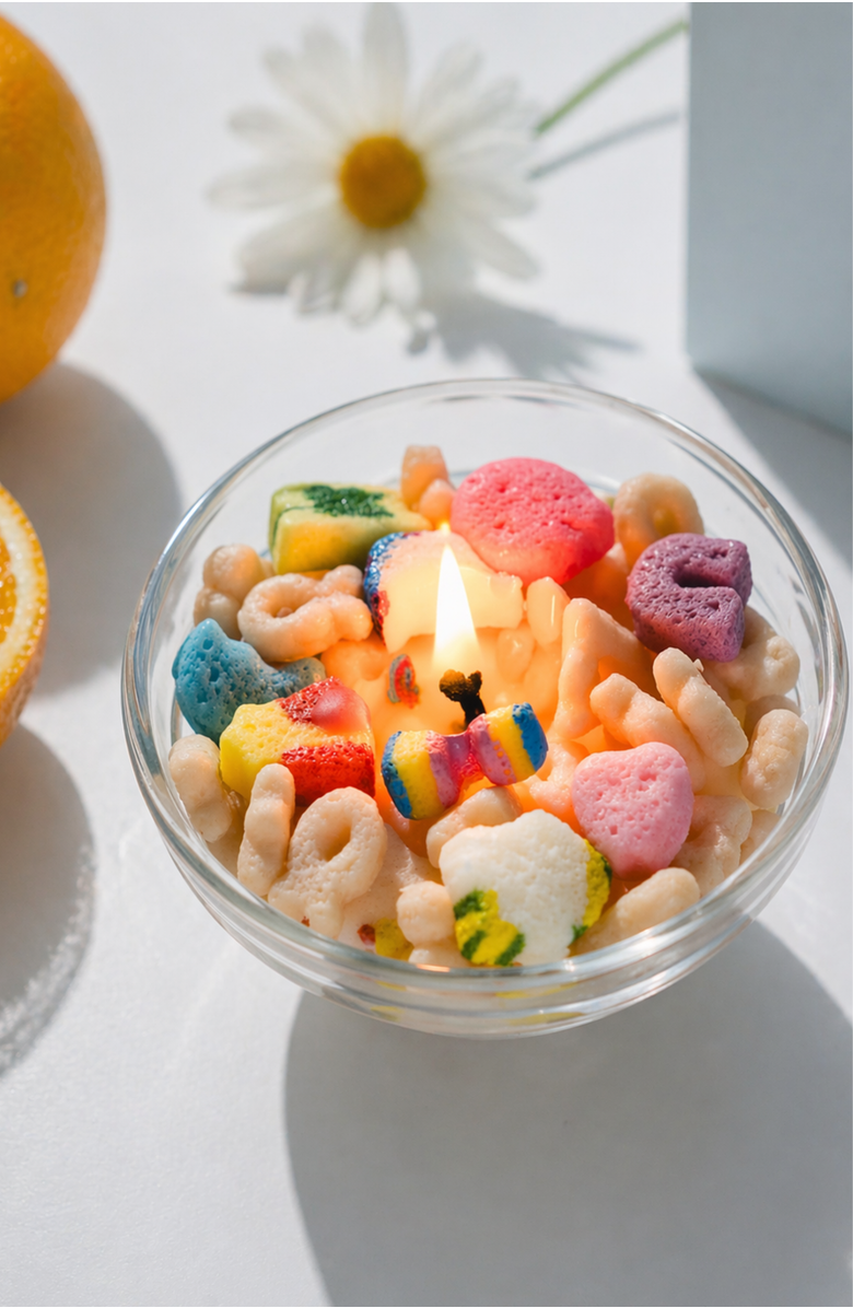Southlake gifts Mini Cereal Candle Bowl Set, Alternate, color, Multicolored Pastel