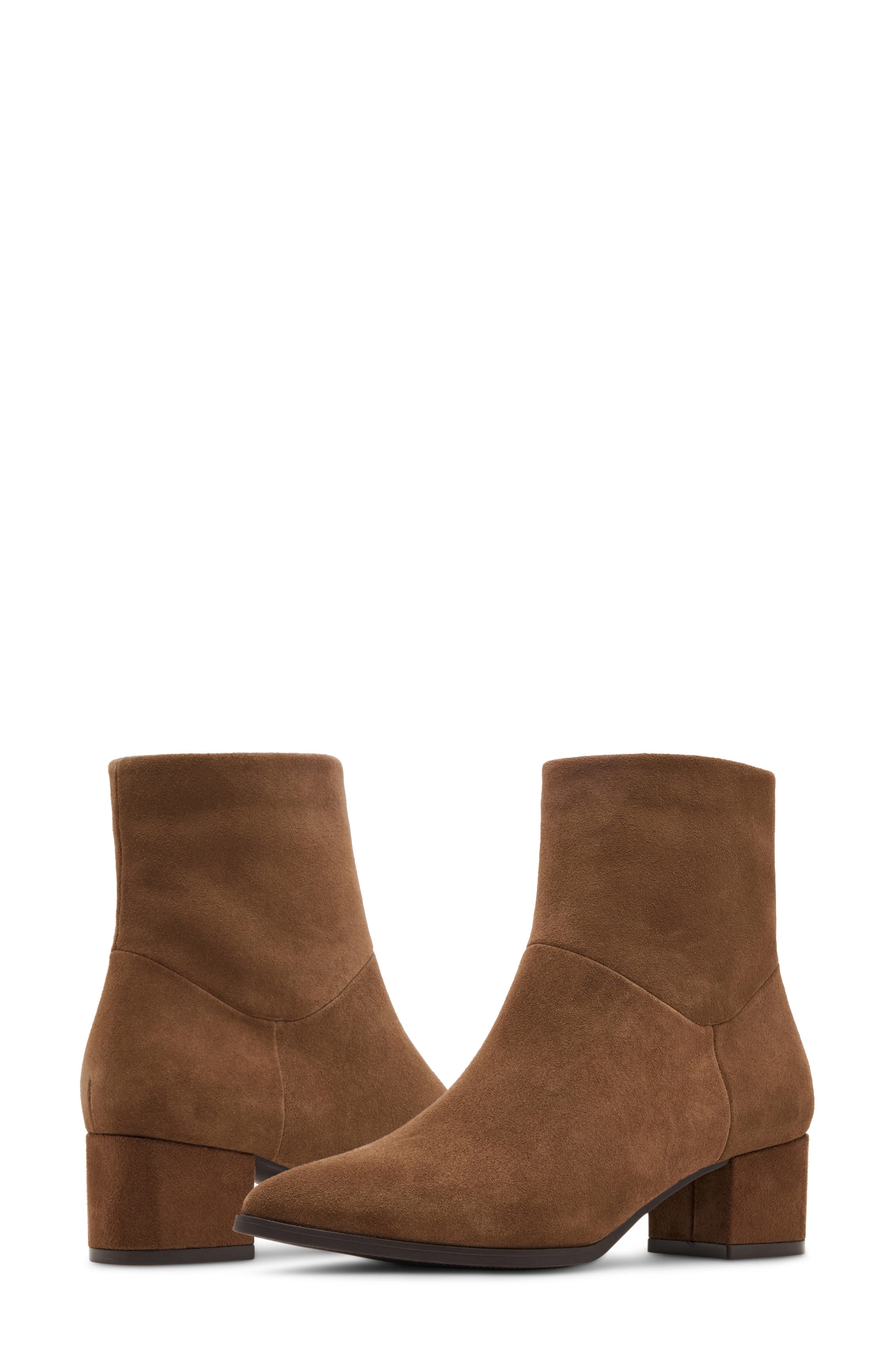 Amy Waterproof Ankle Bootie, Alternate, color, TAUPE SUEDE