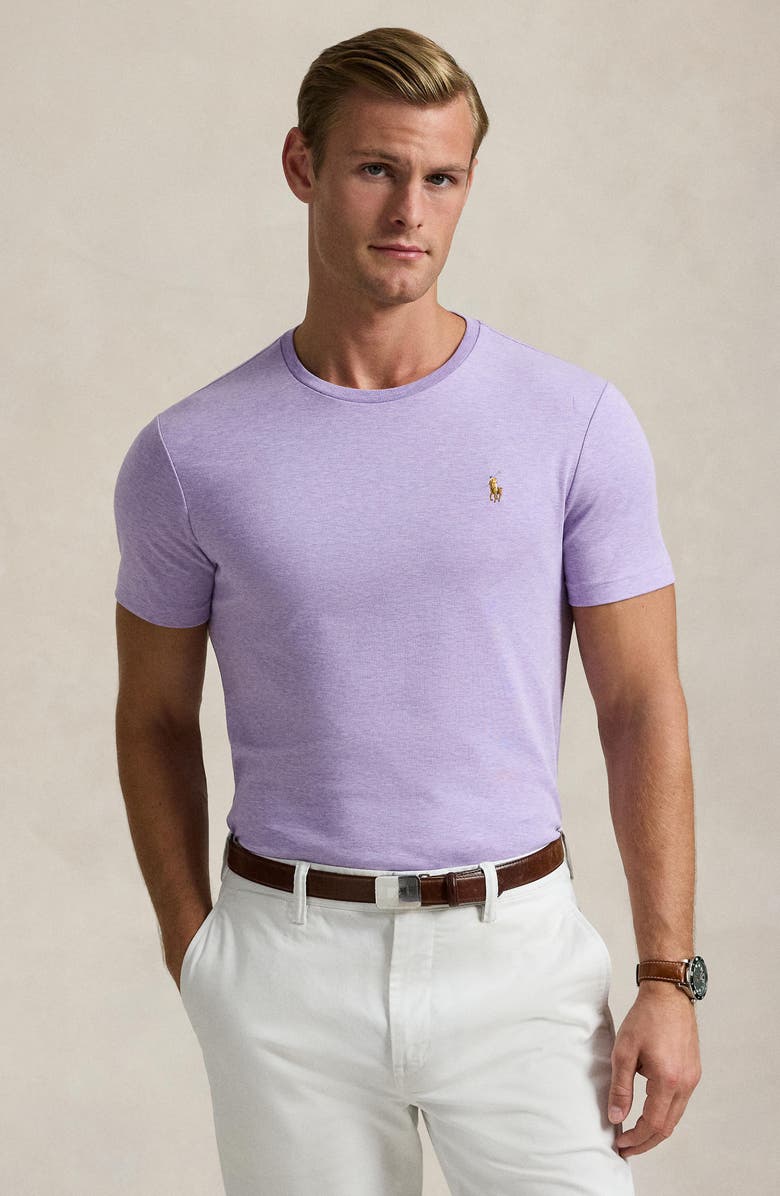 Polo Ralph Lauren Solid Cotton T-Shirt, Alternate, color, 