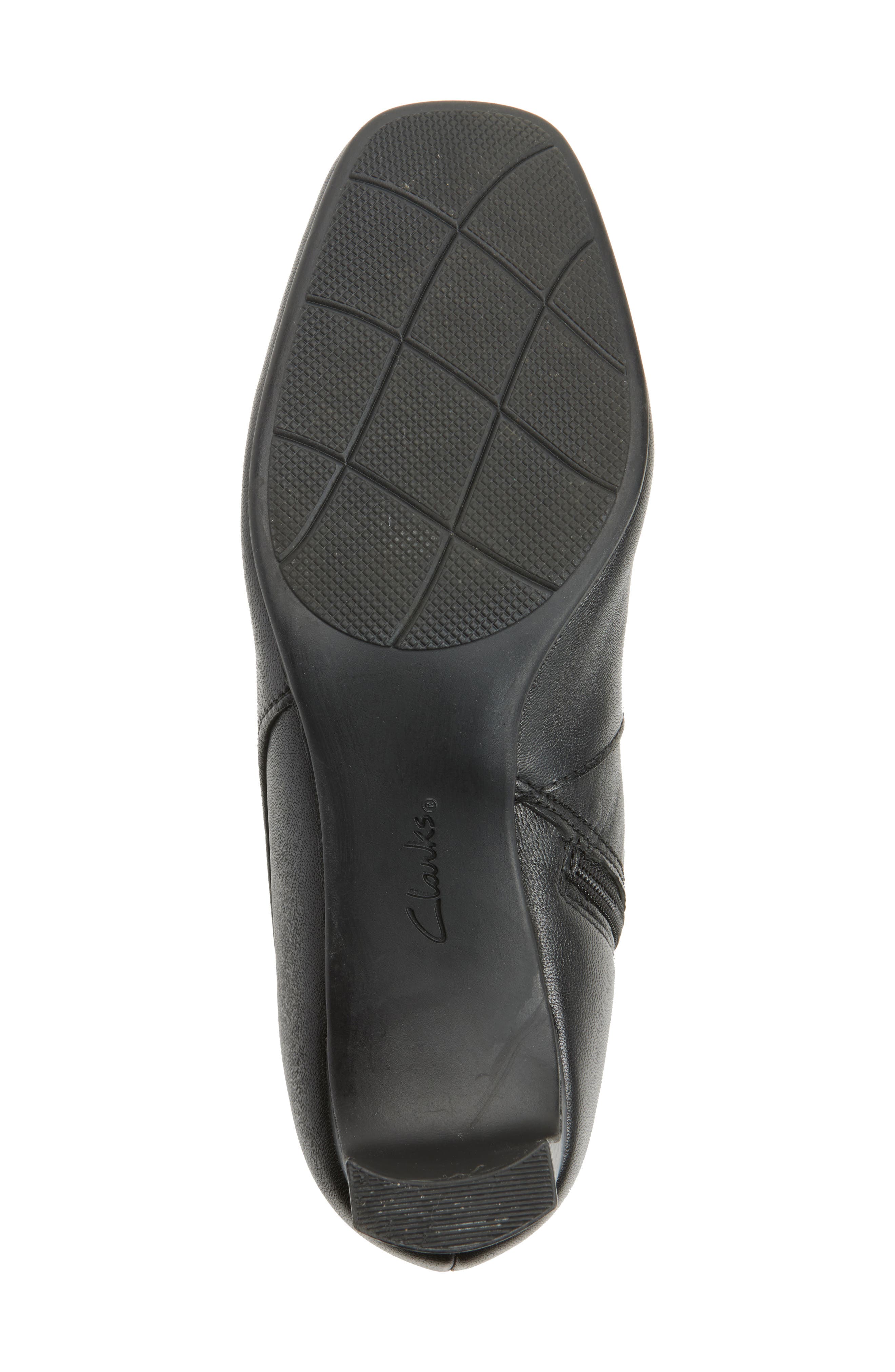 Clarks<sup>®</sup> Kyndall Faye Bootie, Alternate, color, Black Leather