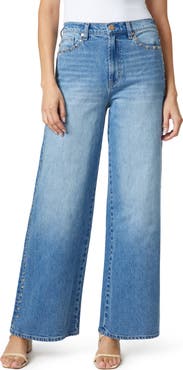 Habitual Studded High Waist Wide Leg Jeans