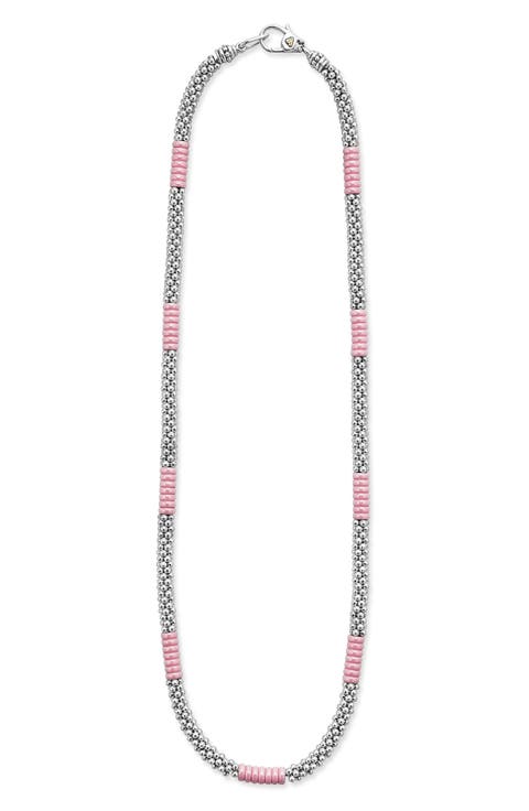Pink Caviar Ceramic Station Necklace (Nordstrom Exclusive)