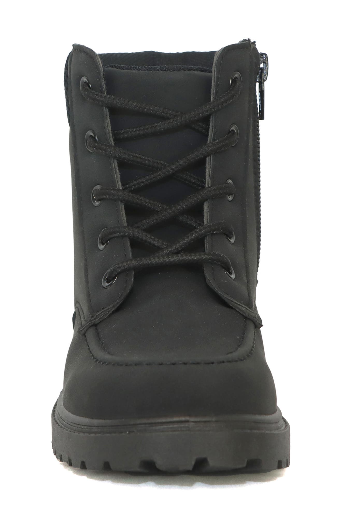 YOKI Kids' Tudor Combat Boot, Alternate, color, Black