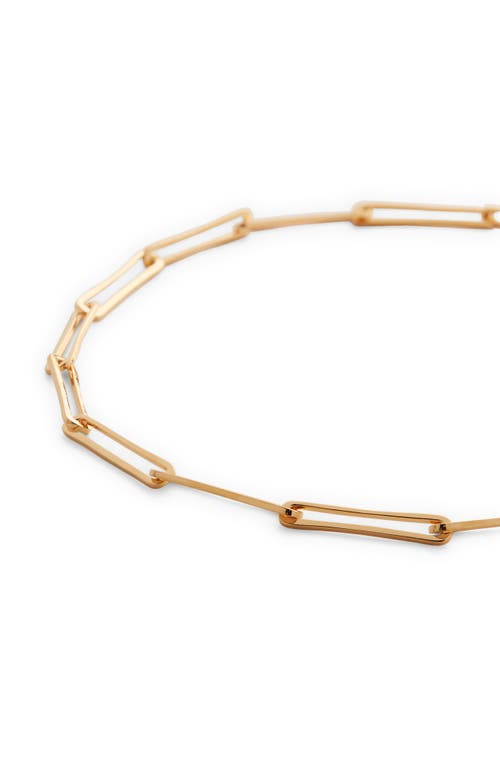 Monica Vinader Alta Long Link Necklace In Gold