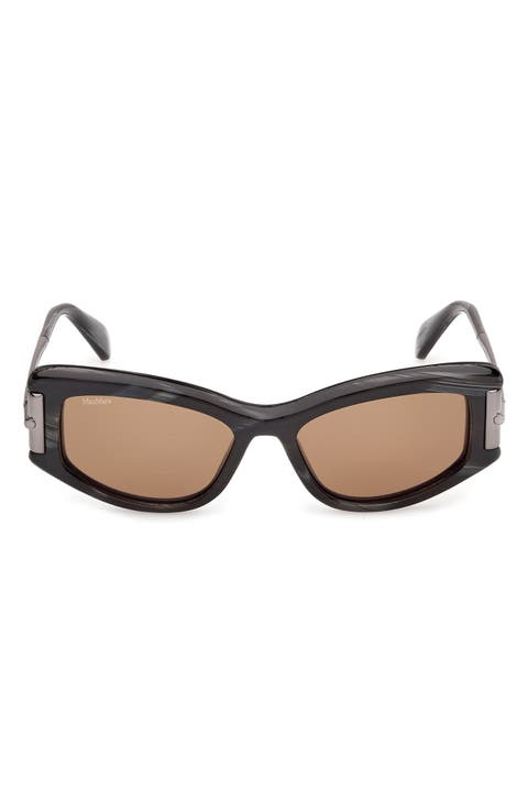 52mm Cat Eye Sunglasses