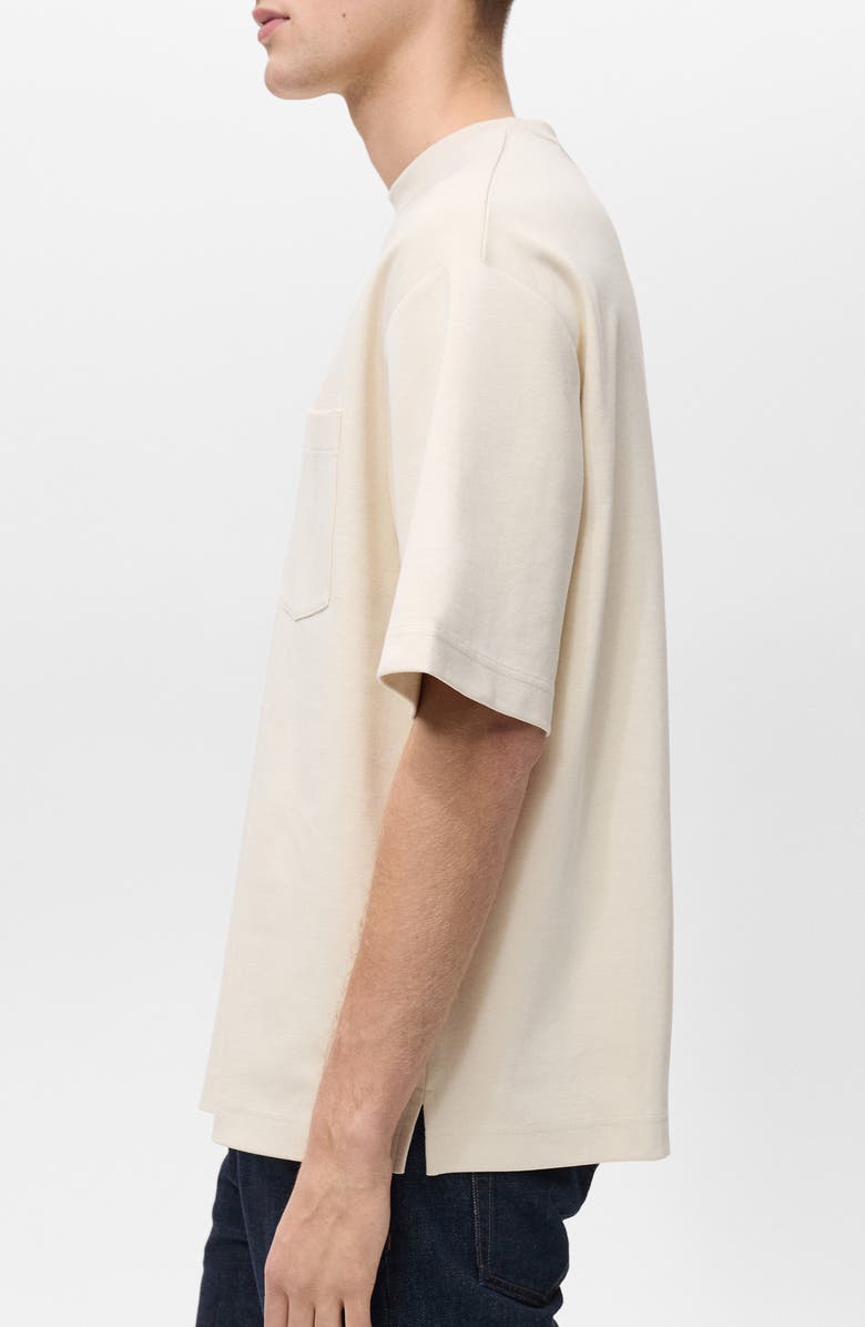 MANGO Oversize Cotton T-Shirt, Alternate, color, Ecru