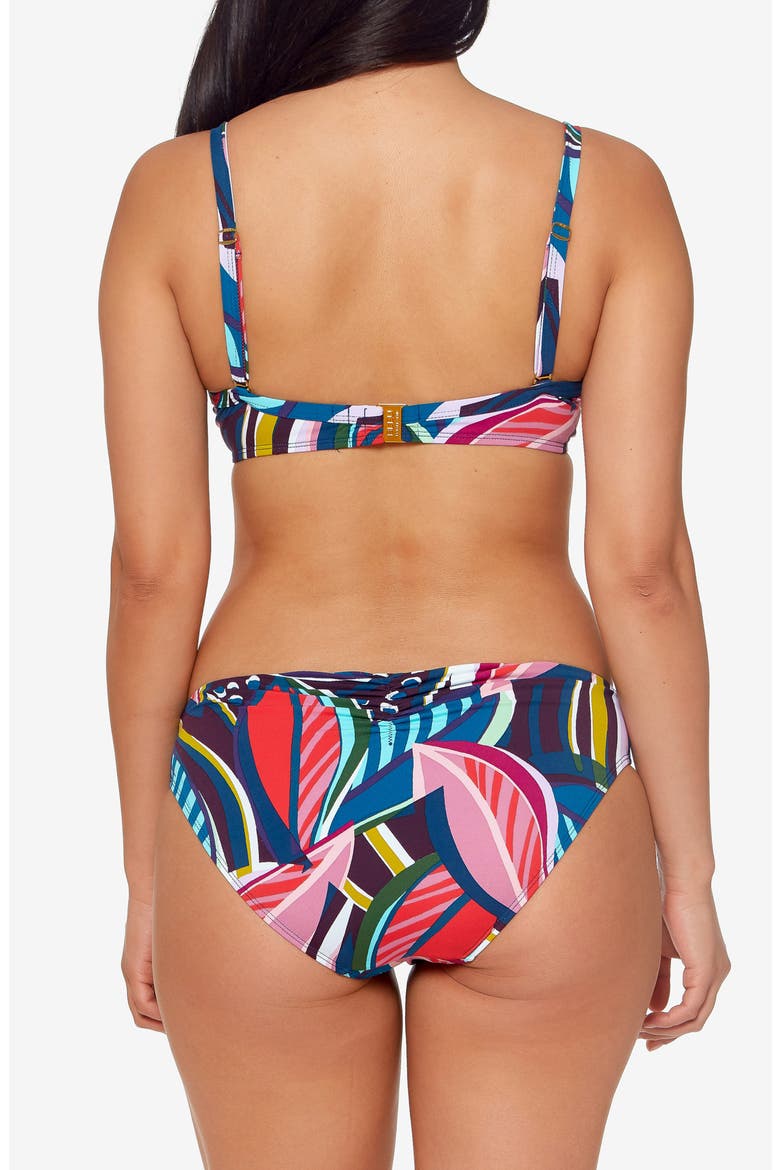 Absolutely Fabulous Tie Front Underwire Bikini Top, Alternate, color, BLUE MULTI
