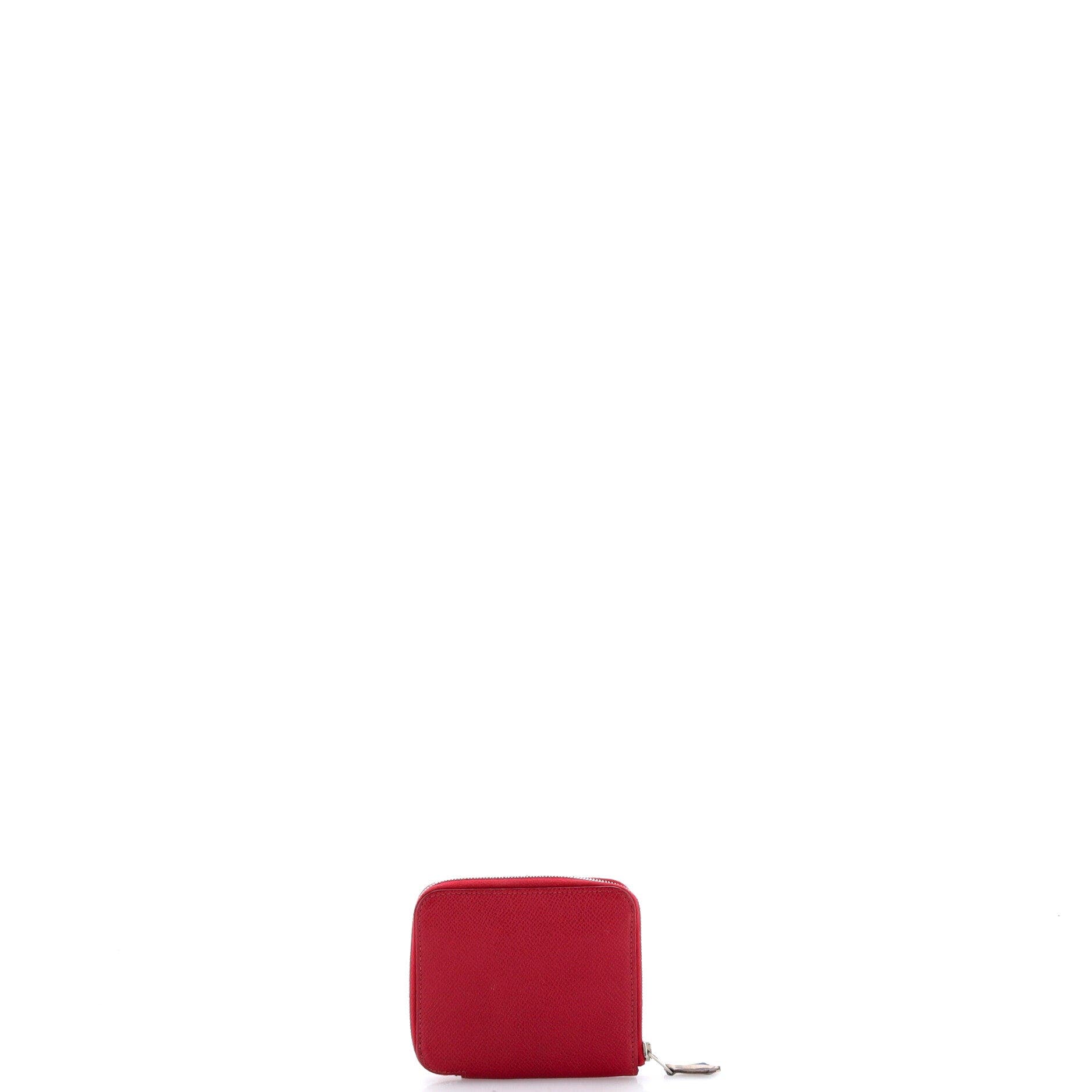 Azap Zip Around Wallet Silk'in Epsom Compact, Alternate, color, Red