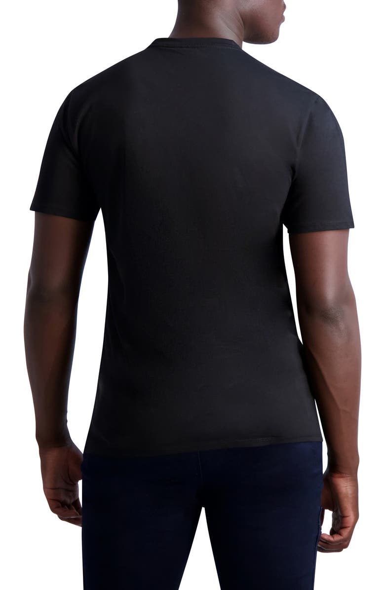 KARL LAGERFELD PARIS Plaid Graphic T-Shirt, Alternate, color, 