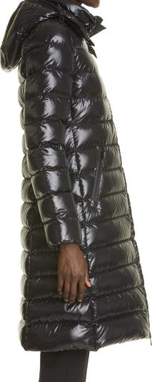 Moncler Moka Water Resistant Long Hooded Down Puffer Parka Moncler Moka Water Resistant Long Hooded Down Puffer Parka