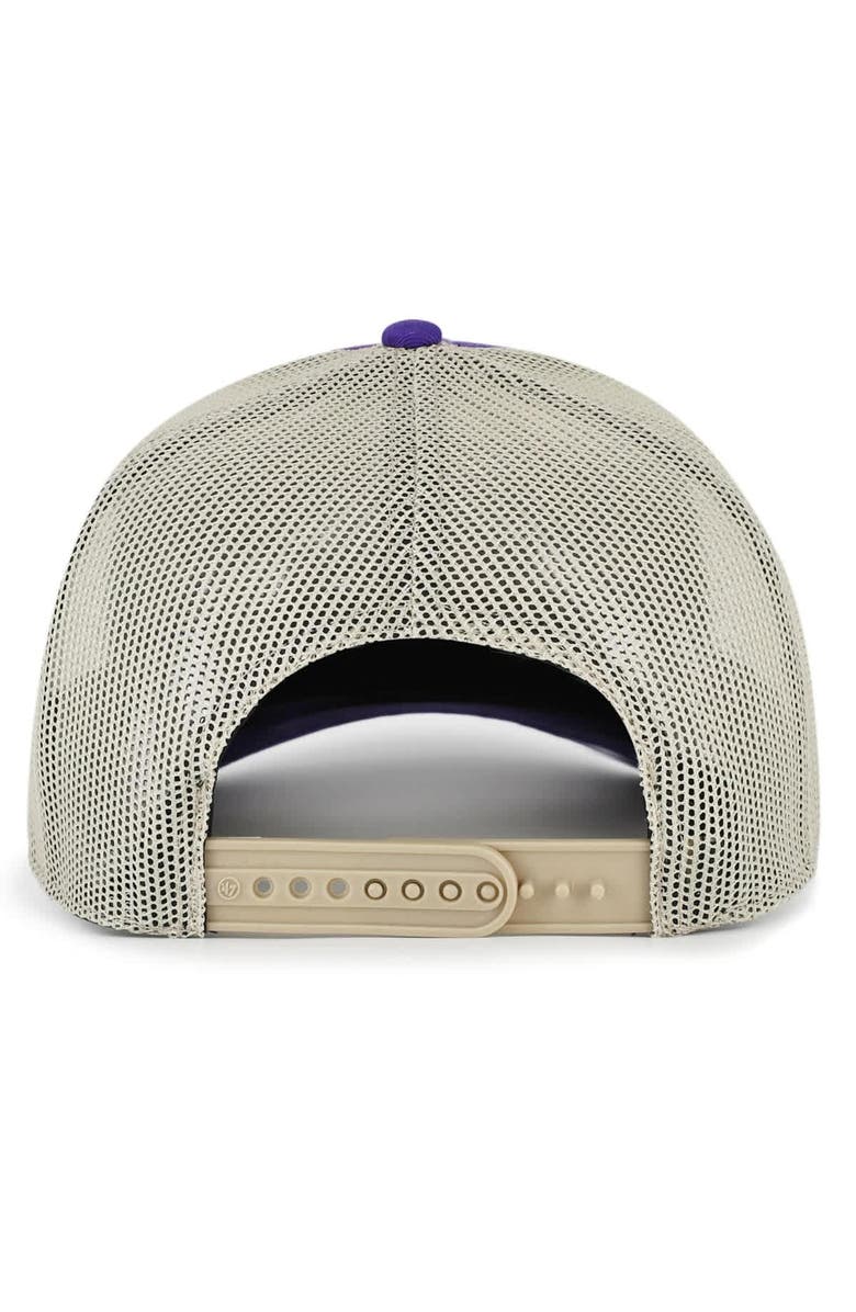 '47 Men's '47 Purple TCU Horned Frogs Arid Adjustable Trucker Hat, Alternate, color, Purple