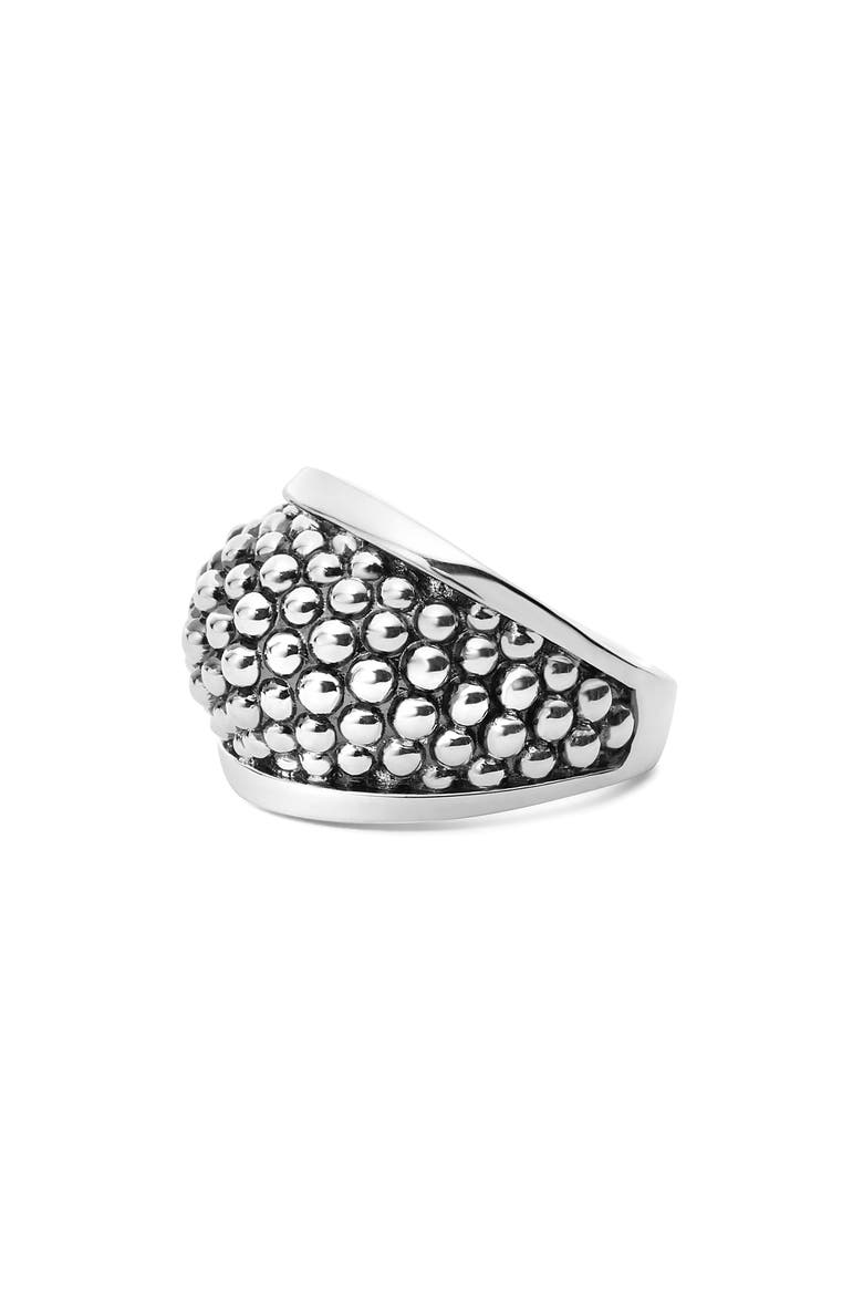 Signature Caviar Dome Ring, Alternate, color, SILVER