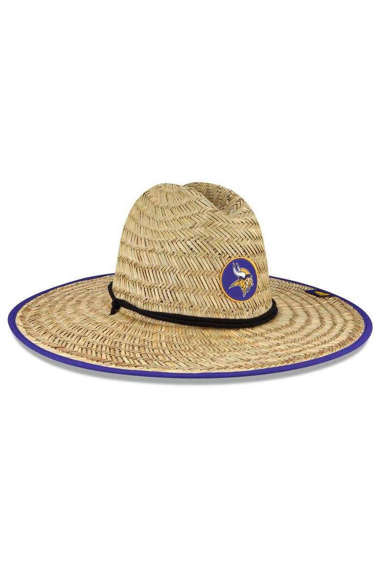 Men's New Era Natural Minnesota Vikings 2022 NFL Training Camp Official Straw Lifeguard Hat, Alternate, color, Natural