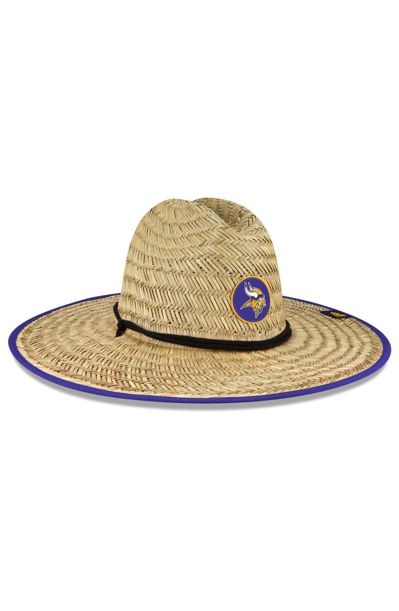 New Era Men's New Era Natural Minnesota Vikings 2022 NFL Training Camp Official Straw Lifeguard Hat, Alternate, color, 