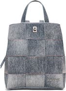 Desigual Medium Braided Denim-Effect Backpack