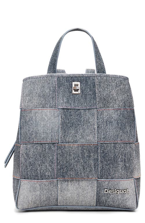 Desigual Medium Braided Denim-effect Backpack