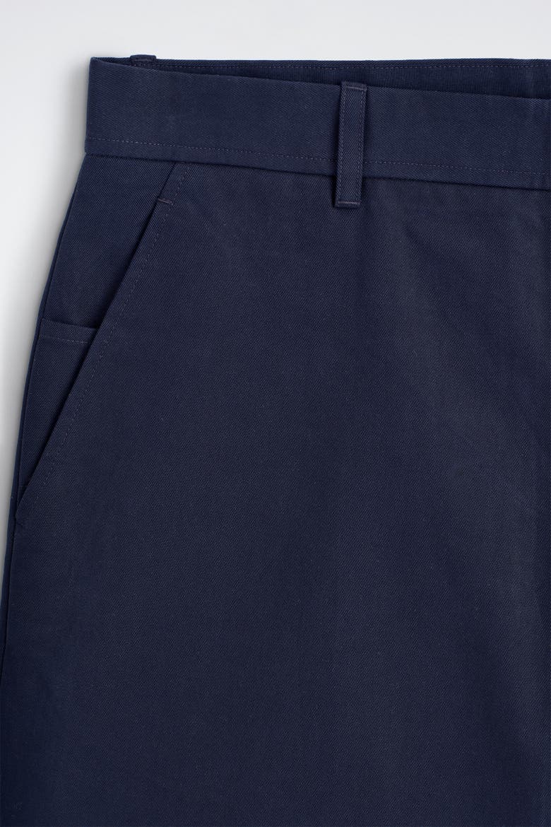 Cotton Straight-leg Chino Shorts, Alternate, color, NAVY