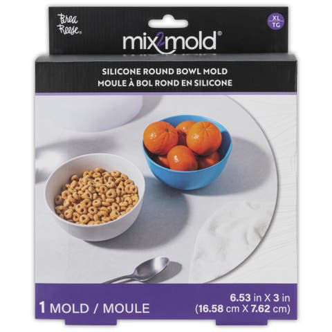 Mix2Mold Silicone Round Cereal, Soup Bowl Mold 1Pc