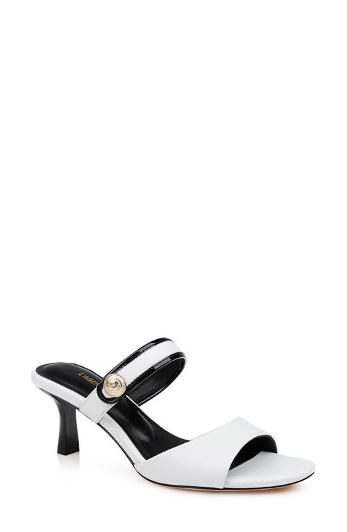 L Agence L'agence Women's Giulia Slide Sandals In White Leather