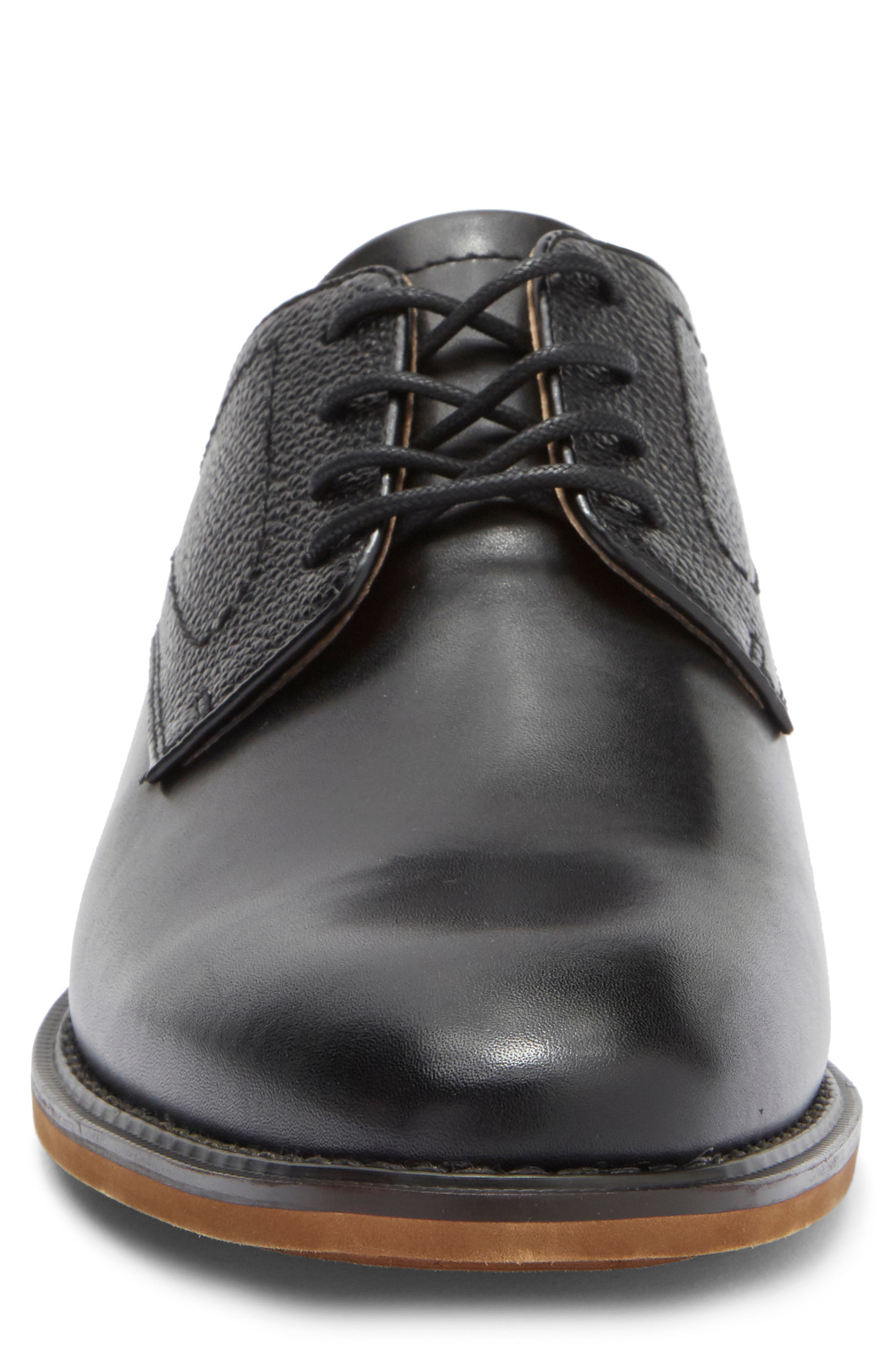 NORDSTROM RACK Harden Plain Toe Derby, Alternate, color, Black