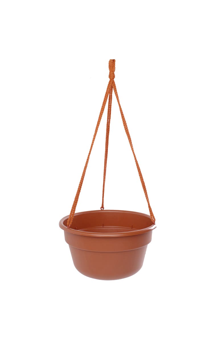 Bloem Dura Cotta Self Watering Hanging Basket Planter 12 Inch Terra Cotta, Main, color, Brown