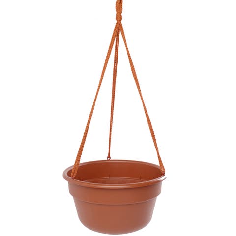 Dura Cotta Self Watering Hanging Basket Planter 12 Inch Terra Cotta