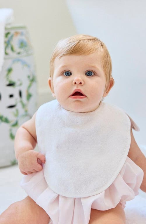 Weezie Set Of 2 Organic Cotton Terry Bibs In White