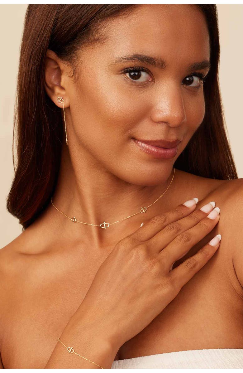 Oradina 14K Gold Harmony Drop Earrings, Alternate, color, 