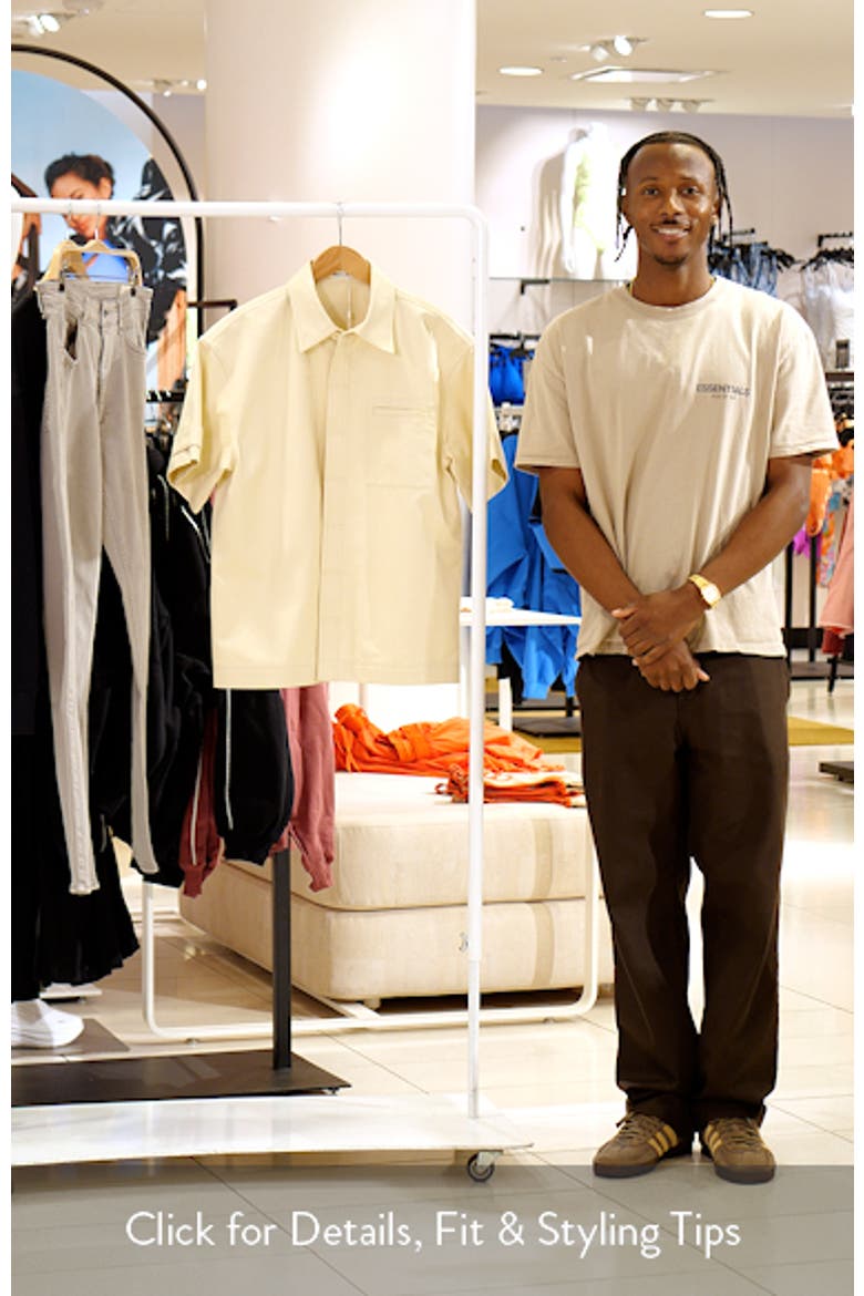 Oversize Short Sleeve Button-Up Shirt video