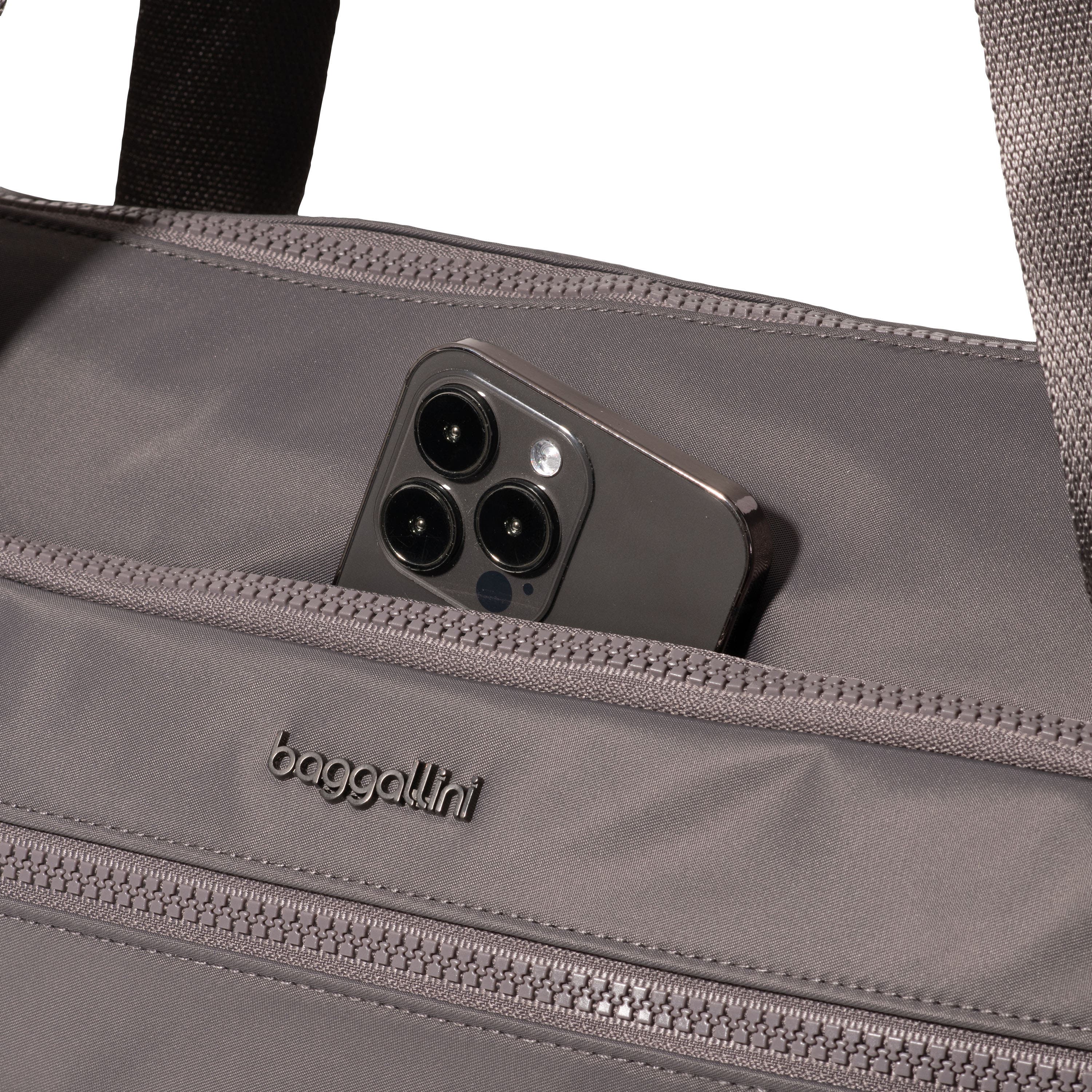 Park Ave Overnight Tote, Alternate, color, Smoke Twill