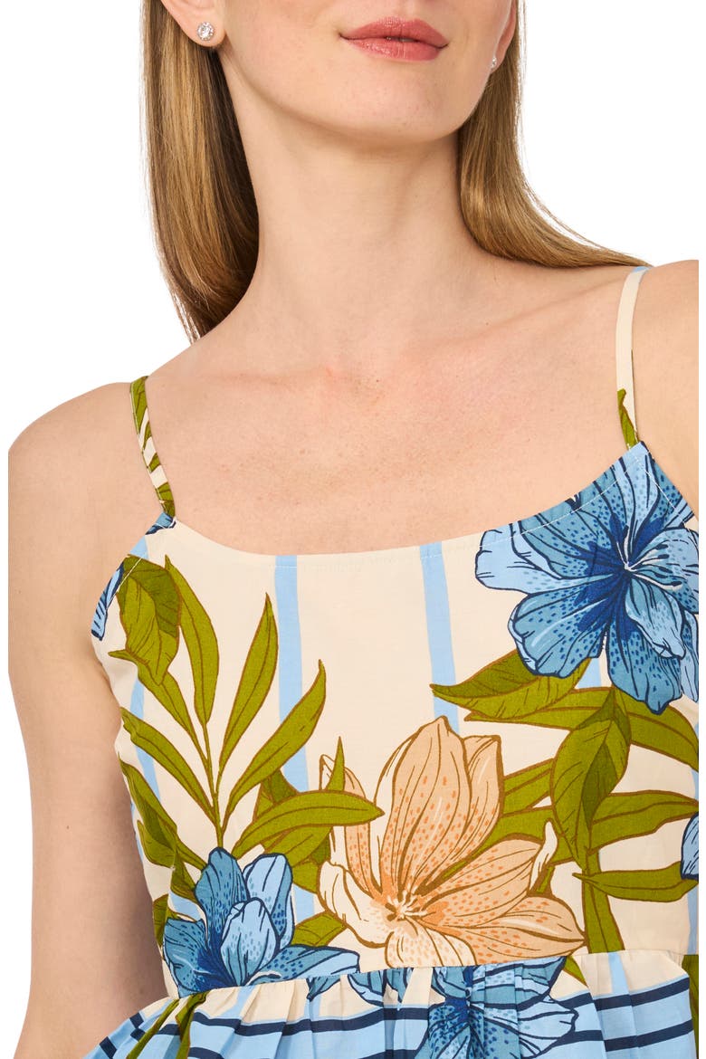 Peplum Border Tank, Alternate, color, EGGNOG