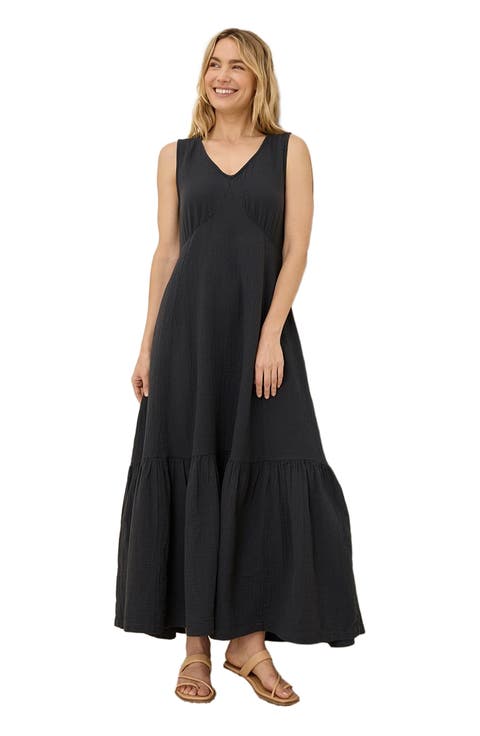 Organic Cotton Double Gauze Beach To Brunch Dress