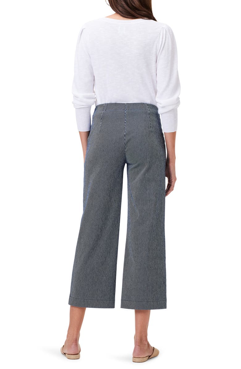 NIC+ZOE All Day Stripe Wide Leg Jeans, Alternate, color, 