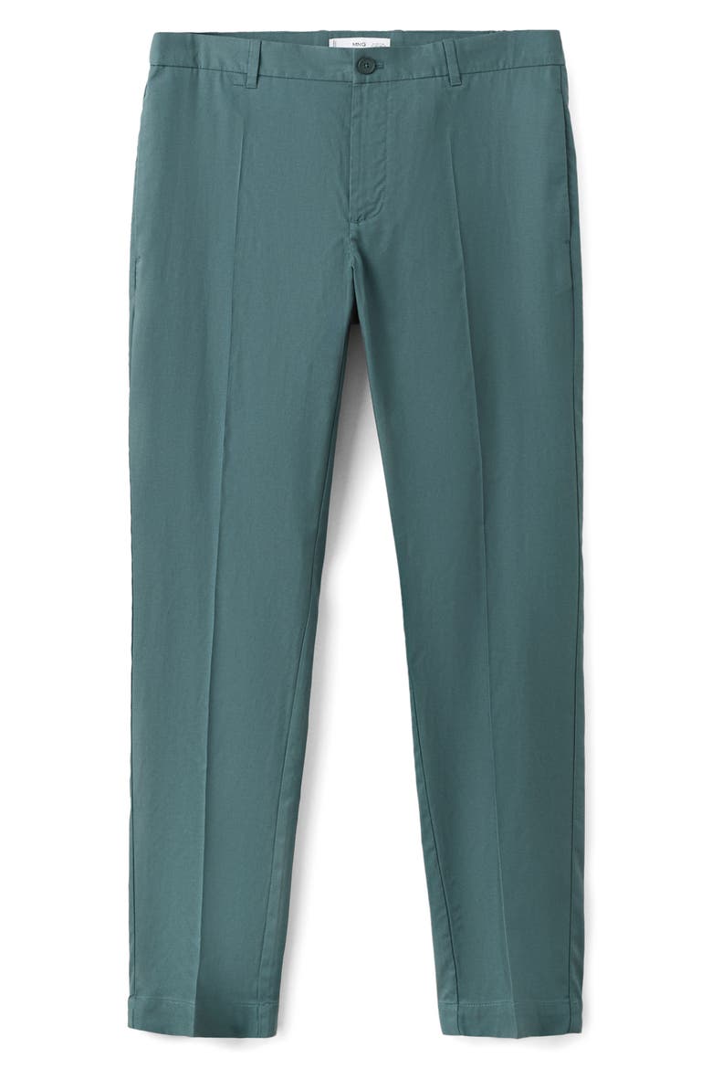Regular Fit Pleat Front Pants, Alternate, color, FOREST GREEN