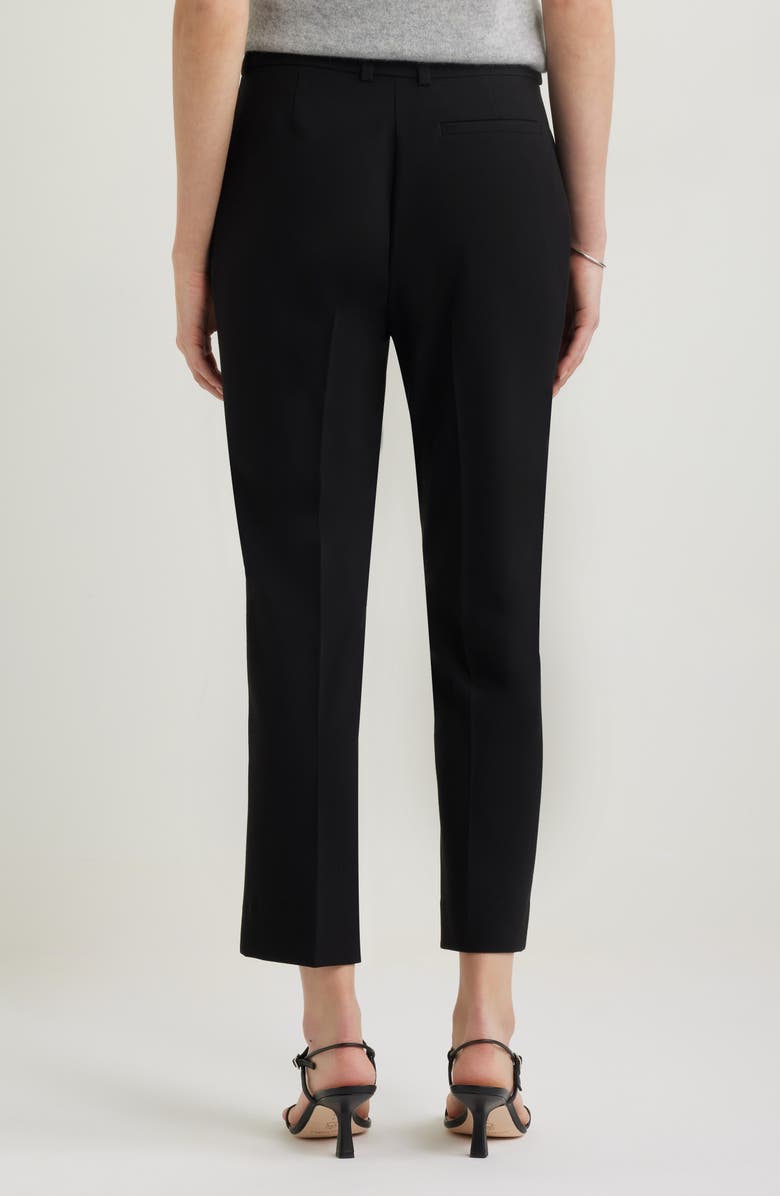 Nordstrom The Lena Slim Cropped Trousers, Alternate, color, Black