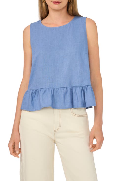 Sleeveless Peplum Top