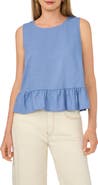 Vince Camuto Sleeveless Peplum Top