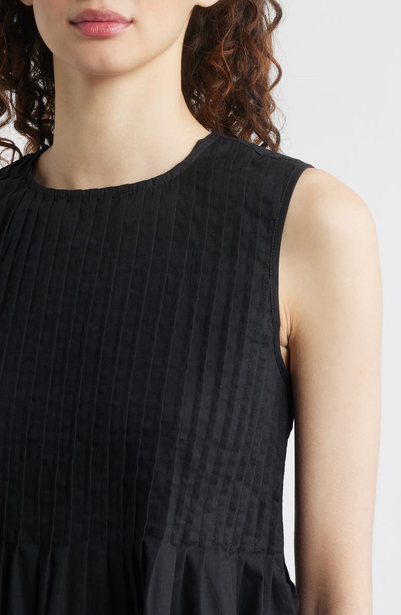 WAYF Gwen Sleeveless Pleated Peplum Top, Alternate, color, 