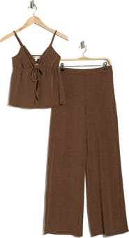 Madden Girl Halter Cami & Pants 2-Piece Set