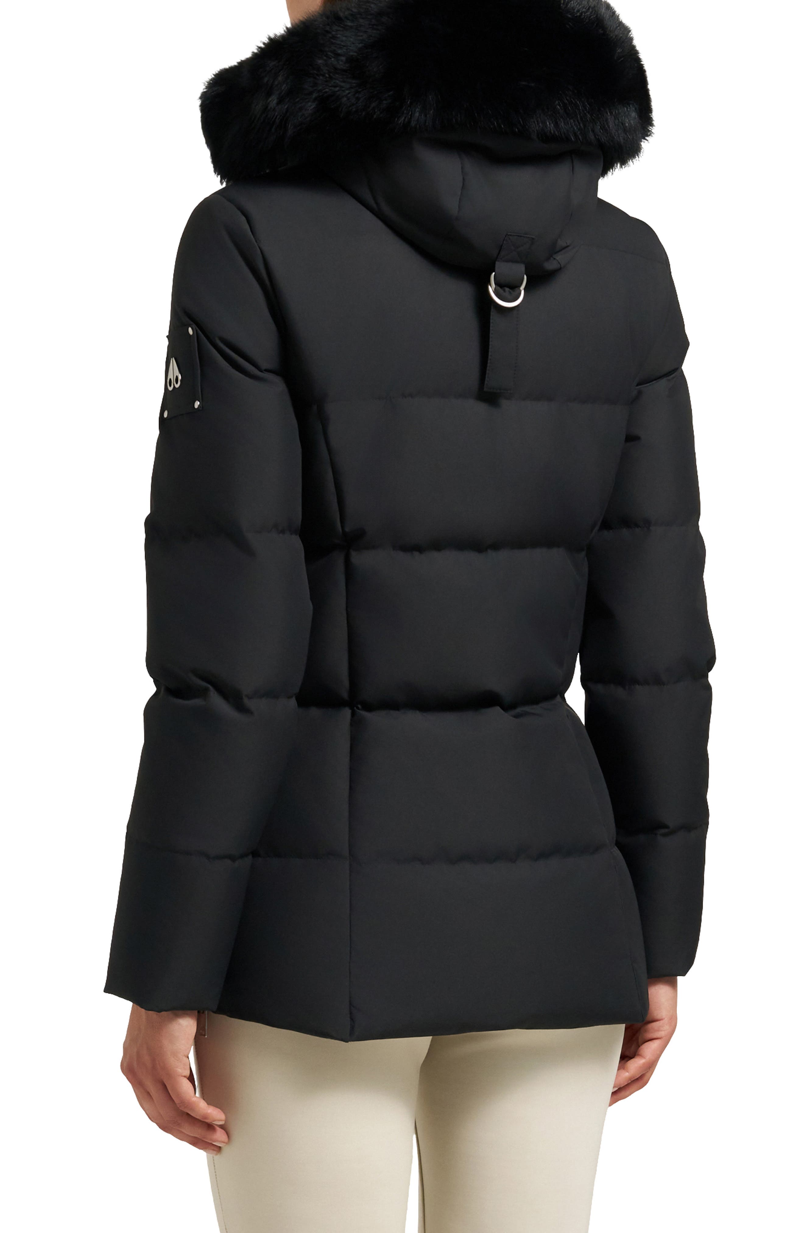 Cloud 800 Fill Power Down Puffer Jacket with Removable Genuine Shearling Trim - image 2