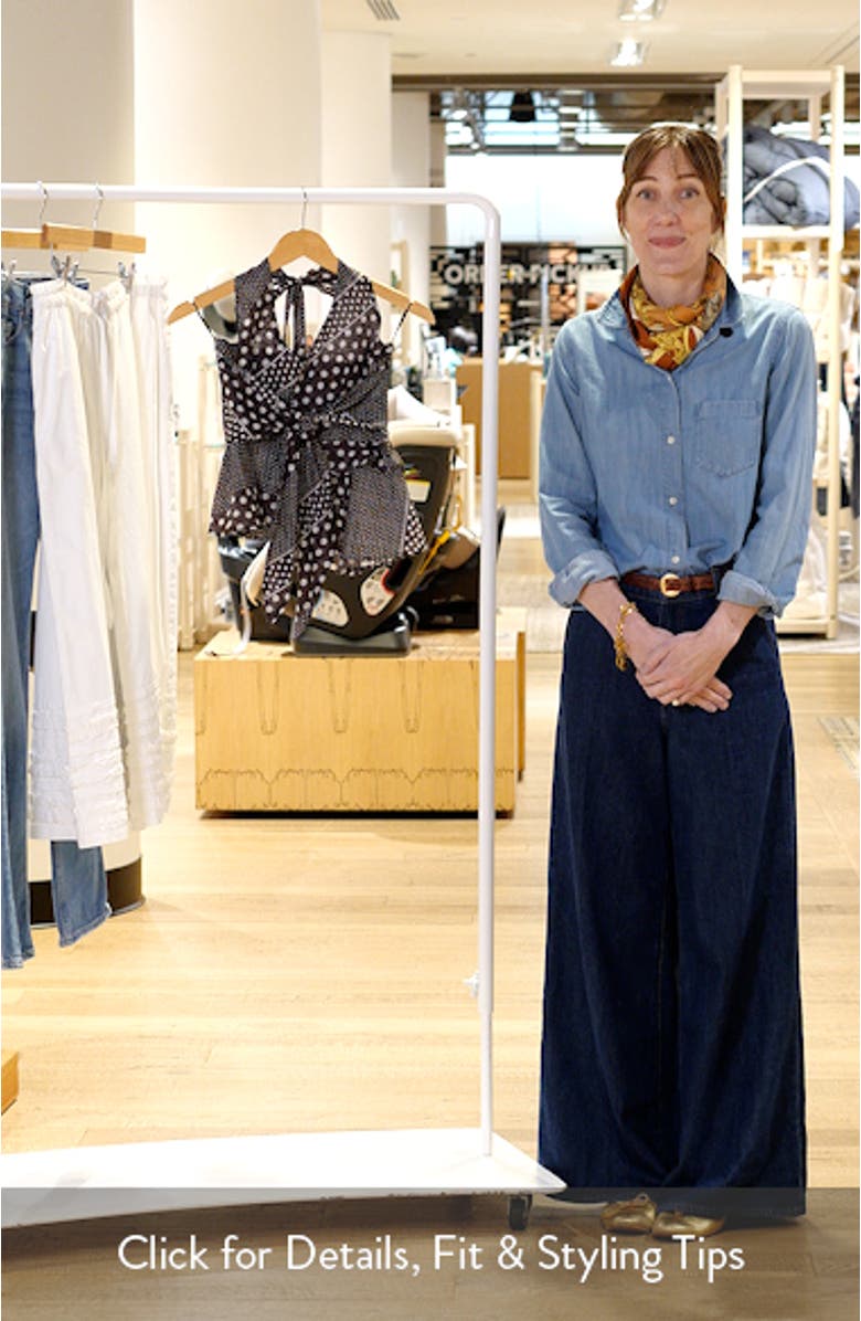 Leandra Tie Waist Halter Camisole, sales video thumbnail