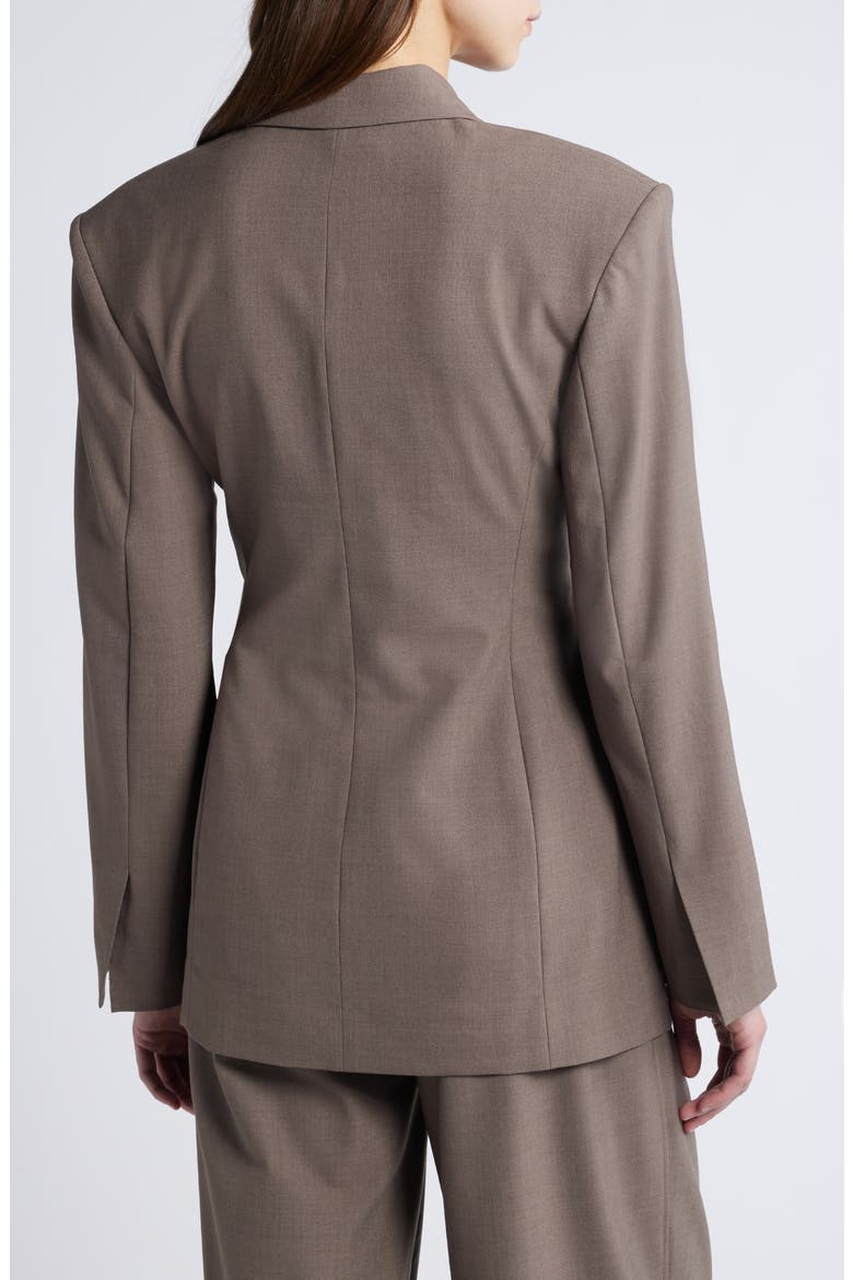 Wrap Blazer, Alternate, color, DARK MOLE